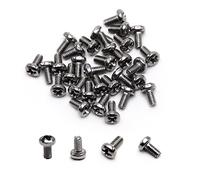 MroMax M2 x 4mm Machine Screws Pan Phillips Cross Head Screw 304 Stainless Steel Fasteners Bolts Silver Gray 30Pcs