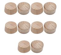 MroMax Oak Wood Flat Head Plug White Product Number 11.5x7x10MM 50PCS
