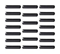 MroMax Slotted Spring Pin 0.06" x0.31" Carbon Steel Split Spring Tension Roll Shelf Support Pin for Home Improvement Automotive Repair Black 20Pcs