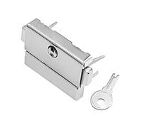 MroMax Toggle Latches Hasp Lock w key,1/2pcs Screw Toolbox Case Locking Clasp Latch For Suitcase Box Trunk Briefcase Wooden Silver Tone/Gold Tone