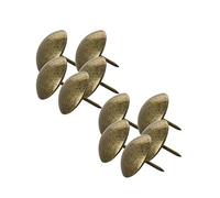 MroMax Upholstery Nails Tacks 25mm Head Dia 25mm Length Antique Round Thumb Push Pins for Furniture Sofa Headboards, Bronze Tone 10 Pcs