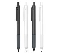 MROOFUL 4PCS Everlasting Pencil Black White HB Unlimited Inkless,Reusable Erasable,Pen Mechanical Pencils Graphite Nib Long-lasting Art Sketch Painting Supplies