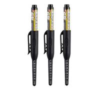 MROOFUL Carpenter Pen - Black/Red/Blue - 3 Pen - Round Nib 1 mm - Long Nib Marker For Marking Hard-to-Reach Places - 45 mm Extra Long Nib (black)