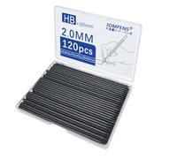 MROOFUL Pencil Refill Lead 0.5mm 2b In Case ，Pack Of 500 Pcs Black Break Resistant Mechanical Pencil Refills For Students & Professionals (2.0mm)