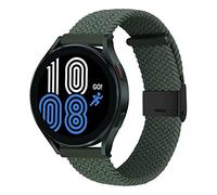 MroTech 20mm Strap Compatible with Samsung Galaxy Watch 5/5 Pro/Watch 4/4 Classic/Watch 3 41mm/Galaxy Watch 42mm/ Active/Active2/Gear S2 Classic/Gear Sport Band Nylon Loop Snap Clasp-olive green