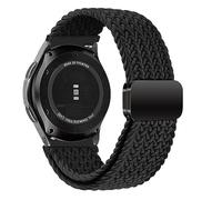 MroTech Compatible with Samsung Galaxy Watch 3 45mm/Galaxy Watch 46mm/Gear S3 Frontier Strap 22mm Band Replacement for Huawei Watch GT/2e/GT2/GT3/GT4/Pro 46 mm Nylon Sport Magnetic Wristband Black