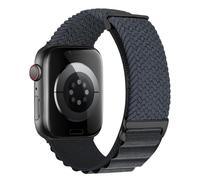 MroTech Nylon Strap Compatible with Apple Watch Strap 45mm 44mm 42mm 49mm Alpine Loop for Women Men, Elastic Braided Sport Band Replacement for iWatch Series Ultra 9 8 7 6 SE 5 4 3 2 1,Dark Grey