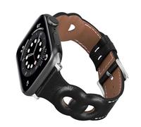 MroTech Strap Compatible with Apple Watch 49mm 45mm 44mm 42mm Bracelet Genuine Leather Replacement Strap Compatible with iWatch Series 8/7/6/5/4/3/2/1/SE Band Men Women,42 44 45 49 mm-chic slim Black