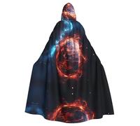 MROWYC A meteorite on fire Print Capes - Halloween Carnival Cosplay Costumes, Capes Transform into Party Focus