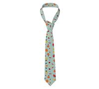 MROWYC A stylish Pure color fruit illustrations patterned men's tie is a fashionable accessory for business suits and also makes a great gift for your boyfriend.
