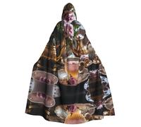 MROWYC afternoon tea Patterned Capes - Halloween Carnival Cosplay Costumes, Capes Transform into Party Focus