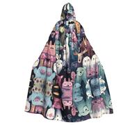 MROWYC Animal Graffiti Patterned Capes - Halloween Carnival Cosplay Costumes, Capes Transform into Party Focus