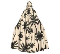 MROWYC Coconut Grove Print Capes - Halloween Carnival Cosplay Costumes, Capes Transform into Party Focus