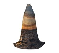 MROWYC Cosplay Cape - birds fly south L prints, Suitable for Holiday Parties, Performances, Anime Conventions