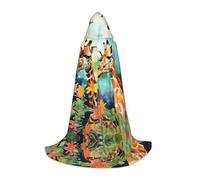 MROWYC Cosplay Cape - Fellow Giraffe L prints, Suitable for Holiday Parties, Performances, Anime Conventions
