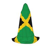 MROWYC Cosplay Cape - Flag of Jamaica L prints, Suitable for Holiday Parties, Performances, Anime Conventions