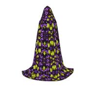 MROWYC Cosplay Cape - Grape M prints, Suitable for Holiday Parties, Performances, Anime Conventions
