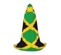 MROWYC Cosplay Cape - jamaica flag M prints, Suitable for Holiday Parties, Performances, Anime Conventions