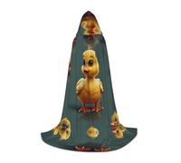 MROWYC Cosplay Cape - lucky little yellow duck M prints, Suitable for Holiday Parties, Performances, Anime Conventions