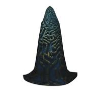 MROWYC Cosplay Cape - Maze town L prints, Suitable for Holiday Parties, Performances, Anime Conventions
