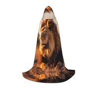 MROWYC Cosplay Cape - North American Lion L prints, Suitable for Holiday Parties, Performances, Anime Conventions