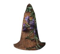 MROWYC Cosplay Cape - The aroma of rosemary S prints, Suitable for Holiday Parties, Performances, Anime Conventions