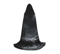 MROWYC Cosplay Cape - The Vast Night L prints, Suitable for Holiday Parties, Performances, Anime Conventions