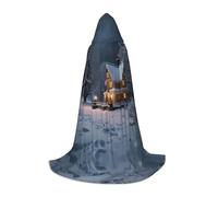 MROWYC Cosplay Cape - Winter Fairy Tale L prints, Suitable for Holiday Parties, Performances, Anime Conventions