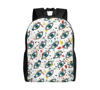 MROWYC Evil eyes Printed Casual Travel Backpack: Laptop Bag for Work Gym Commuting and Trip