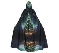 MROWYC Fantasy Christmas Tree Patterned Capes - Halloween Carnival Cosplay Costumes, Capes Transform into Party Focus