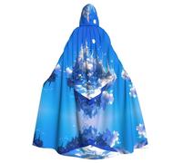 MROWYC Floating Castle Print Capes - Halloween Carnival Cosplay Costumes, Capes Transform into Party Focus