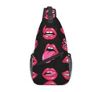 MROWYC Men's EXDQJC-500-a1fc01e8ee988ad6bd8d8ecfb9092 Printed Sling Bag - Minimalist Crossbody Shoulder Pack, Lightweight & Breathable for Daily Outings