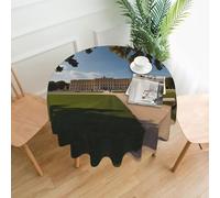 MROWYC Schönbrunn Palace Prints round tablecloth â€“ 60-inch round tablecloth, suitable for kitchen, restaurant, indoor and outdoor parties