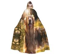 MROWYC Smiling Golden Retriever Patterned Capes - Halloween Carnival Cosplay Costumes, Capes Transform into Party Focus
