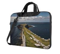 MROWYC Stylish Aran Islands 15.6 inch prints laptop crossbody bag, dual-purpose business briefcase, large capacity storage