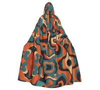 MROWYC Stylish Artistic flowing water printing Hooded Cape - Holiday Party/Carnival Party Cosplay Costume