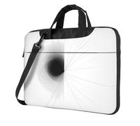 MROWYC Stylish linear 13 inch prints laptop crossbody bag, dual-purpose business briefcase, large capacity storage