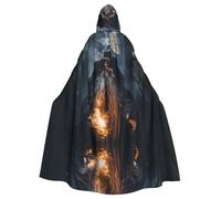 MROWYC Stylish magician printing Hooded Cape - Holiday Party/Carnival Party Cosplay Costume