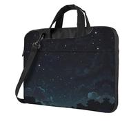 MROWYC Stylish Starry Sky 14 inch prints laptop crossbody bag, dual-purpose business briefcase, large capacity storage