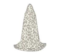 MROWYC Teen Hooded Cape Cosplay â€“ Brown Pattern Leopard prints S Cape Holiday Dress Up