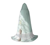 MROWYC Teen Hooded Cape Cosplay â€“ plain prints M Cape Holiday Dress Up