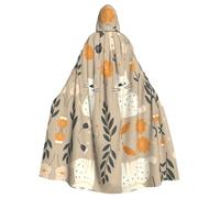 MROWYC Two funny cats Patterned Capes - Halloween Carnival Cosplay Costumes, Capes Transform into Party Focus