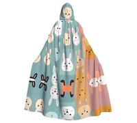 MROWYC Various rabbits Patterned Capes - Halloween Carnival Cosplay Costumes, Capes Transform into Party Focus
