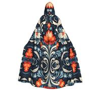 MROWYC Vintage Decorative Tattoos Patterned Capes - Halloween Carnival Cosplay Costumes, Capes Transform into Party Focus