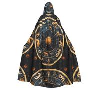 MROWYC Zodiac Symbols Patterned Capes - Halloween Carnival Cosplay Costumes, Capes Transform into Party Focus