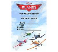 MrPurple A5 KIDS CHILDRENS PARTY INVITATIONS X 12 - PLANES INVITES (WITH Envelopes)