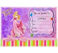 MrPurple A5 PRINCESS CHILDRENS PARTY INVITATIONS X 12 - SLEEPING BEAUTY VINTAGE DESIGN (WITHOUT Envelopes)
