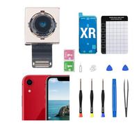 MrR.OMW for iPhone XR Back Camera Replacement, 4K 12MP Main Rear Back Camera Flex Cable Connector Replacement with Repair Kits Compatible with iPhone XR A1984 A2105 A2106 A2017 A2108