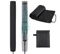 Mrrihand Rotary Washing Lines Cover Waterproof 200cm, Trunk Rotary Dryer Cover 420D Oxford Cover for Washing Line, Internal Silver Coating, Anti-UV Protective Washing Line Cover, Small Parasol Cover