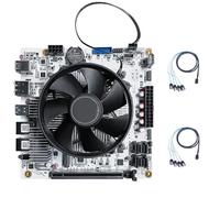 Mrroute N7 Mini ITX Motherboard,Integrated Ryzen 7 8845HS Processor,up to 5.1GHz,8C/16T, PCIe 4.0 x8 Slot,2 x PCIe 4.0 M.2 Slots,DDR5,HDMI + DP + USB4 Triple Display (N7 NAS Motherboard+ Fan)